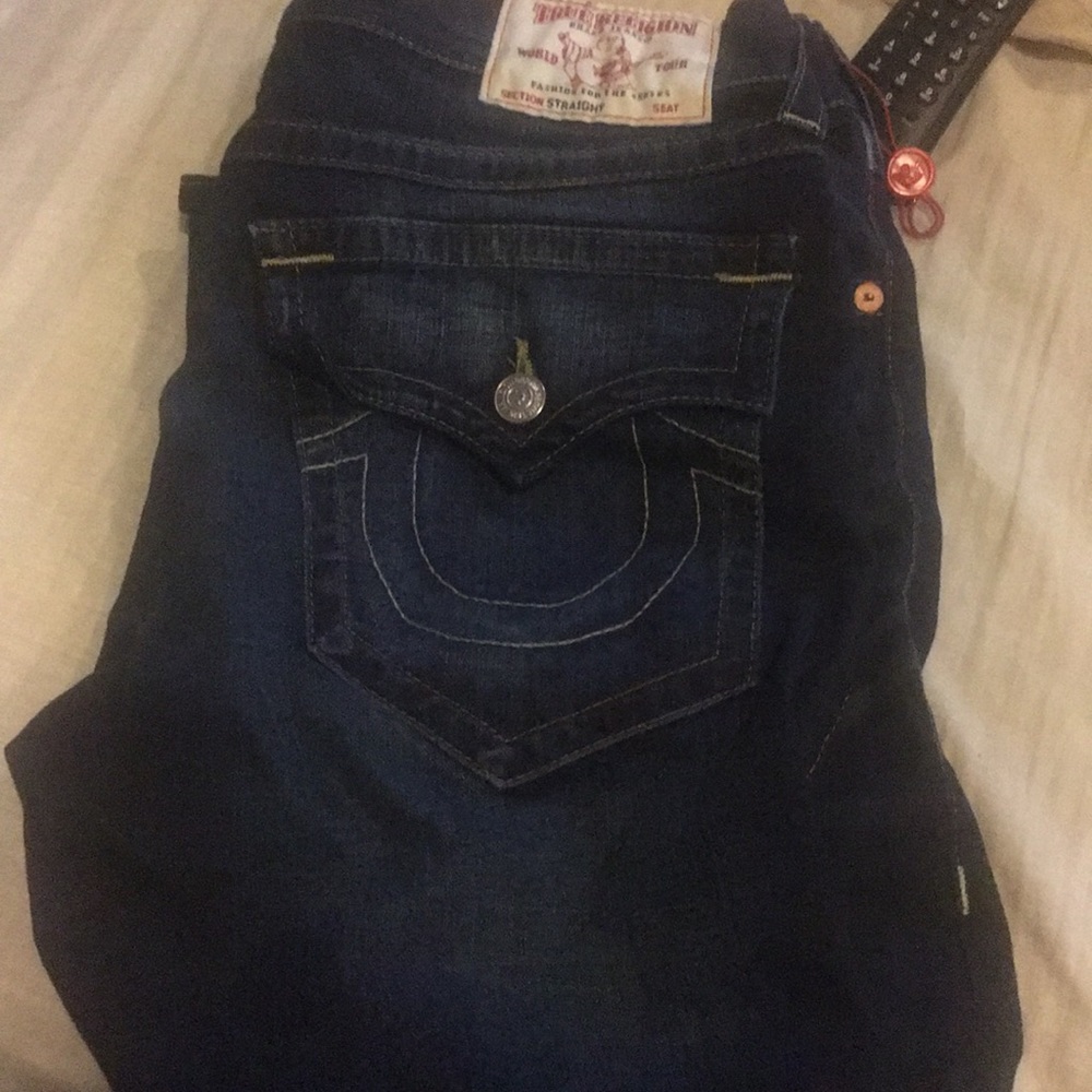 true religion size 36 straight leg worn 1 time